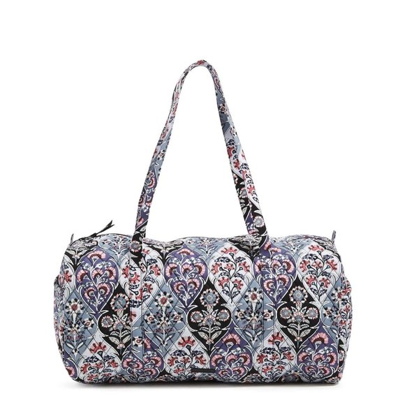 Vera Bradley Ornate Blooms Floral Large Traveler Duffel Bag Tote NWT New - Picture 11 of 13
